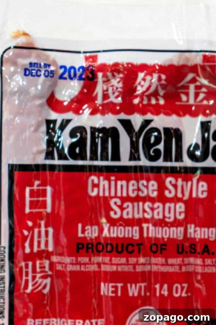 Cooking Chinese Sausage: A Step-by-Step Guide 3 Close-up of uncooked Chinese sausage links showcasing their distinctive reddish hue.