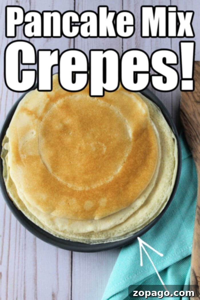 How to Make Crepes with Pancake Mix