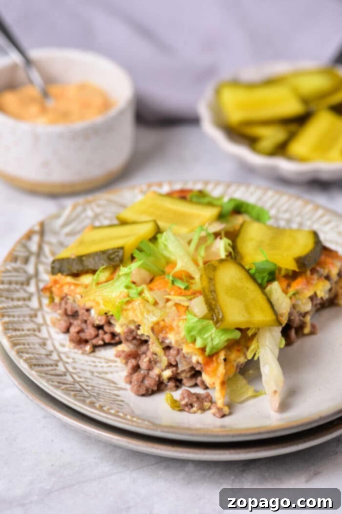 Big Mac Bake 12 Cheeseburger Casserole