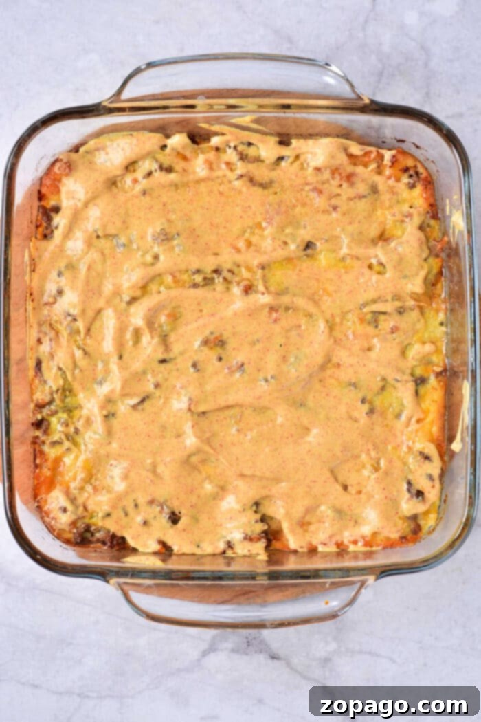 Big Mac Bake 3 Big Mac Casserole with Thousand Island Dressing