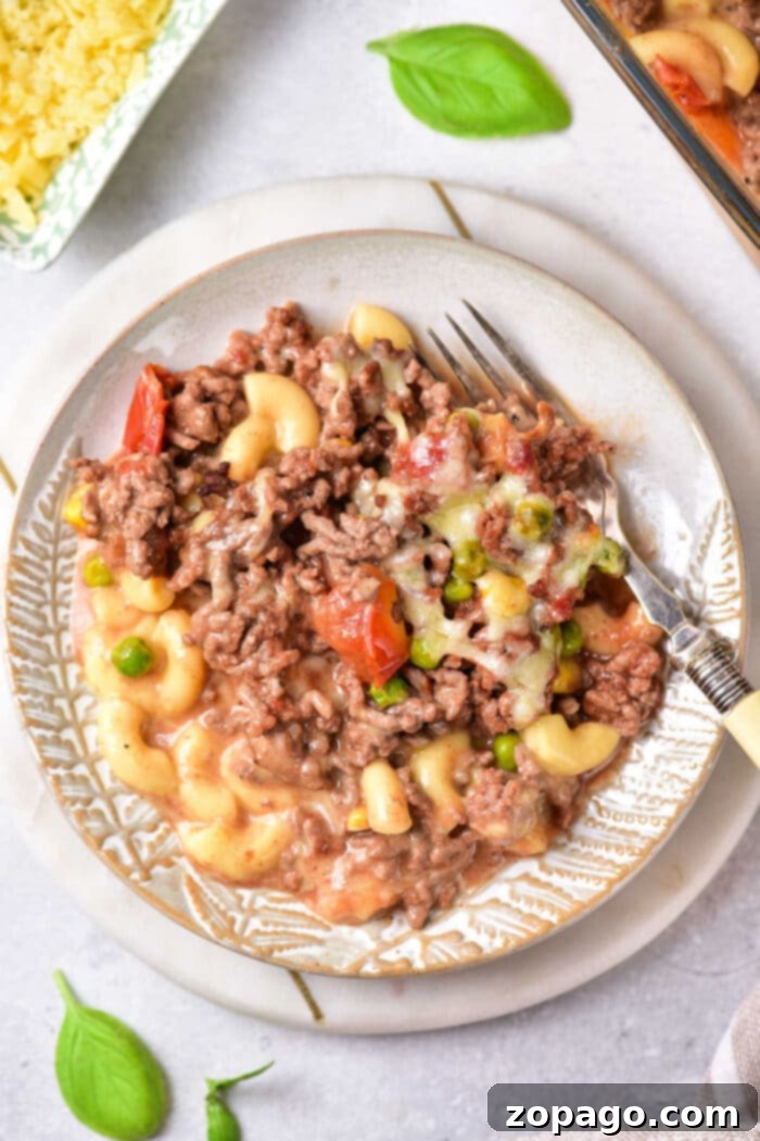 Castaway's Comfort Casserole 6 Old-fashioned Amish Shipwreck Casserole, a classic comfort food.