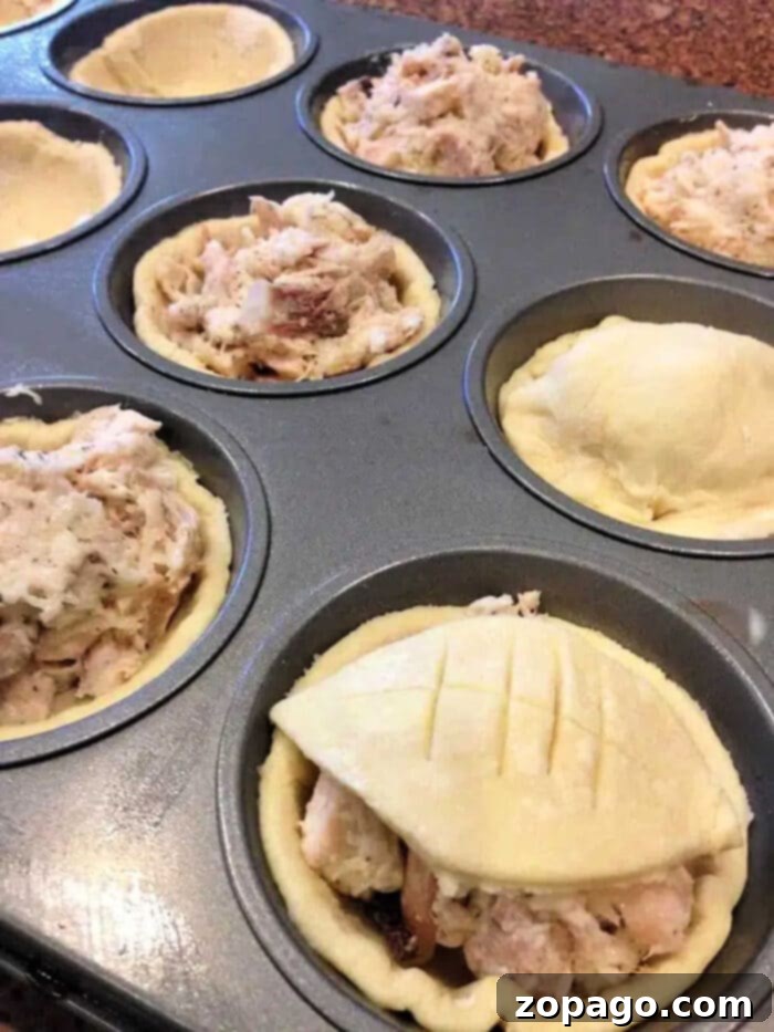 Puff Pastry Morning Delights 8 Puff pastry recipe baked in a muffin tin