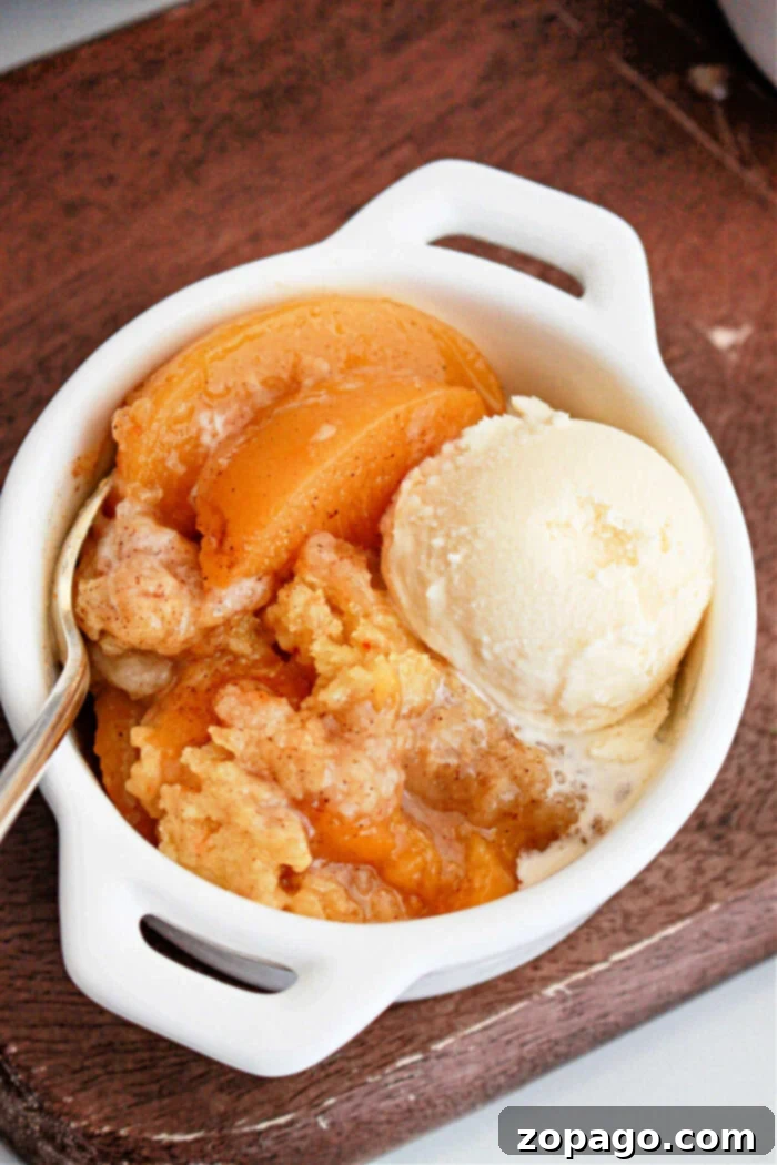 Slow Cooker Peachy Dump Cake 9 Crockpot Peach Cobbler with Cake Mix