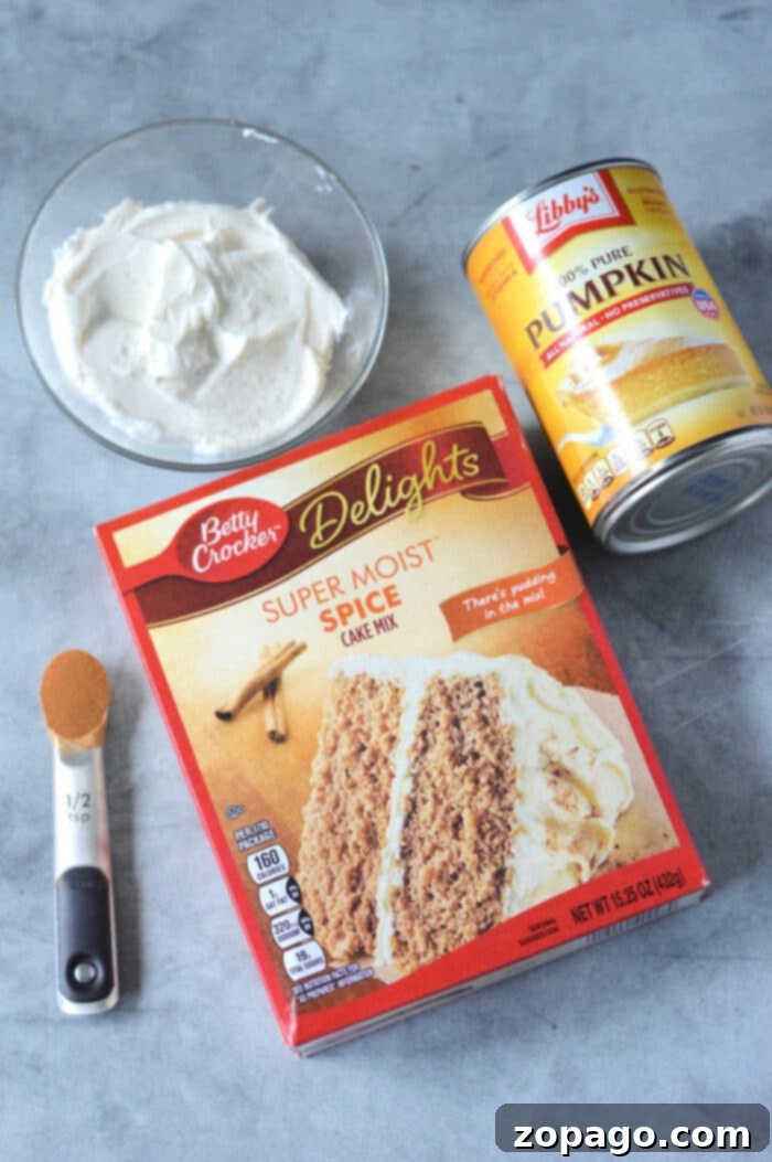 Pumpkin Spice Cake Mix Bars 3 Cake Mix Pumpkin Bars