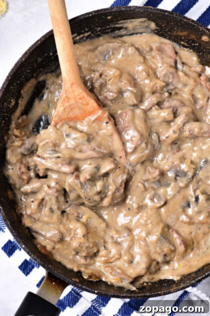 Creamy Dairy-Free Beef Stroganoff 2 Dairy Free Beef Stroganoff