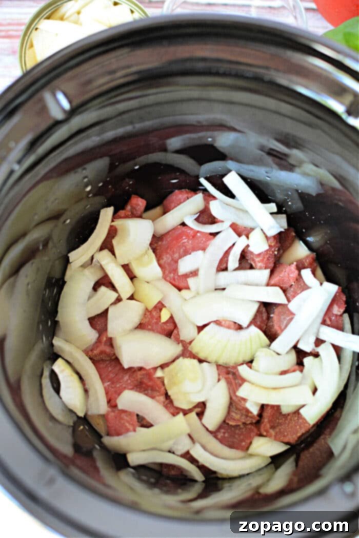 Tender Slow Cooker Pepper Steak 4 Crockpot Pepper Steak