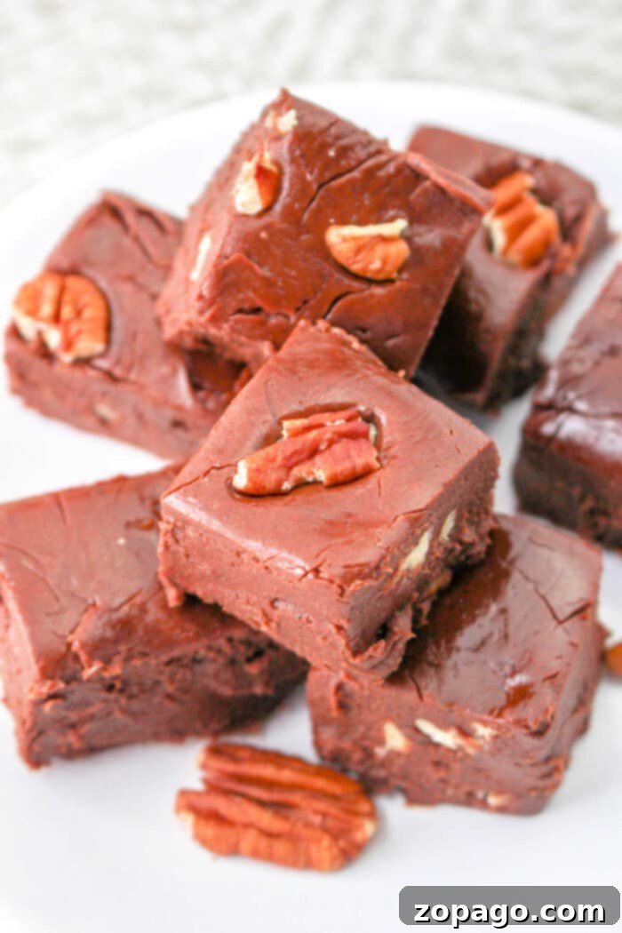 Creamy Velveeta Fudge 7 Delicious and surprising cheese fudge squares, highlighting the unique texture and appeal.