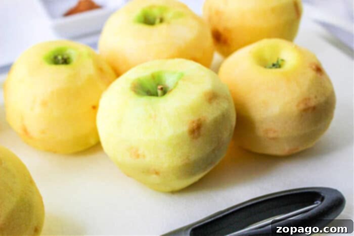 Golden Apple Gratin 3 sliced apples in oven