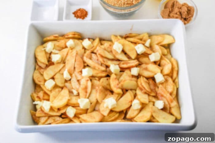 Golden Apple Gratin 6 Cinnamon Apples in Oven