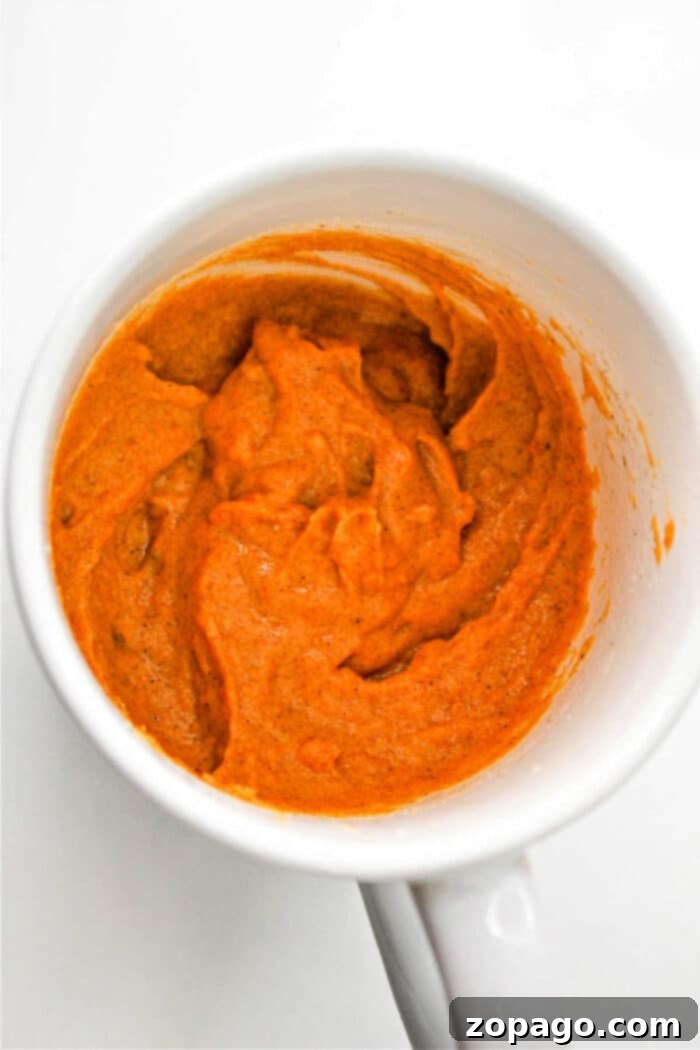 Spiced Pumpkin Mug Delight 5 A delicious and easy pumpkin mug cake, perfect for any season.