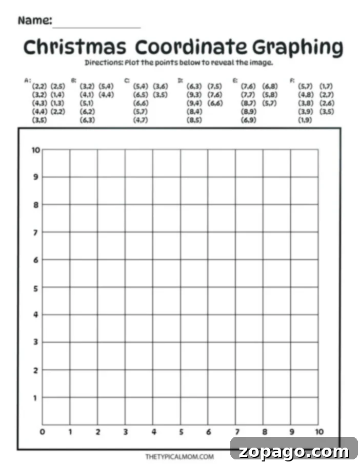 Free Graphing Art Discovery 2 coordinate graphing mystery picture for students