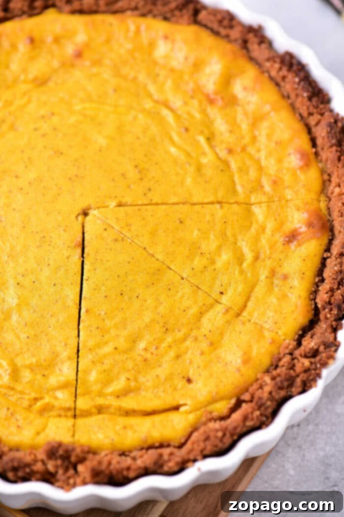 Velvety Pumpkin Custard Pie 7 Pumpkin Custard Pie
