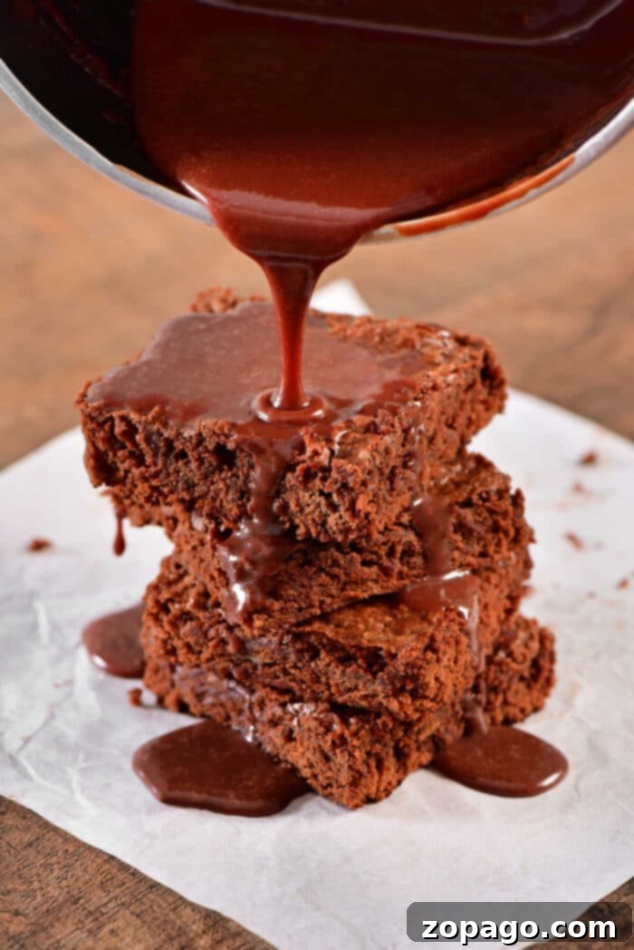 Chocolate Drenched Biscuit Dreams 7 how to make Chocolate Gravy, a close-up of the delicious sauce.
