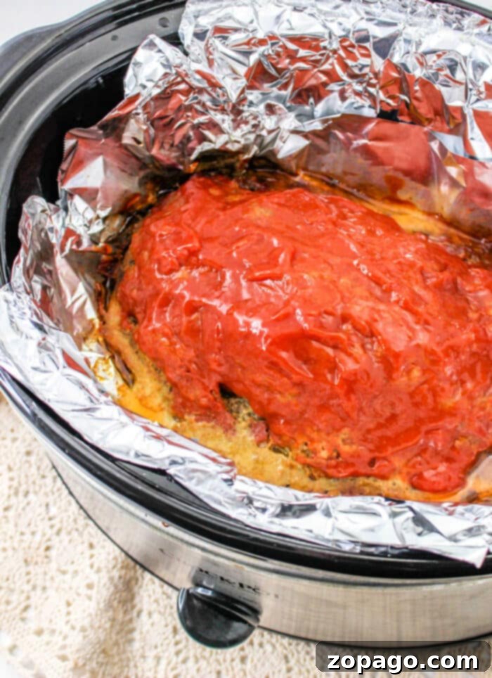 Effortless Crockpot Meatloaf 2 Slow Cooker Meatloaf