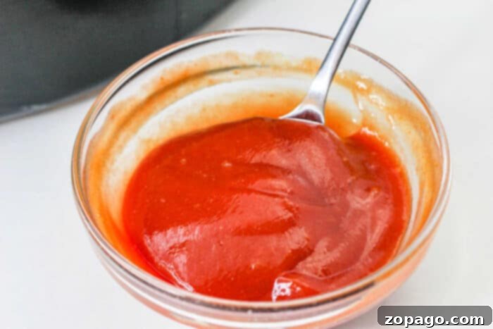 Effortless Crockpot Meatloaf 4 meatloaf glaze
