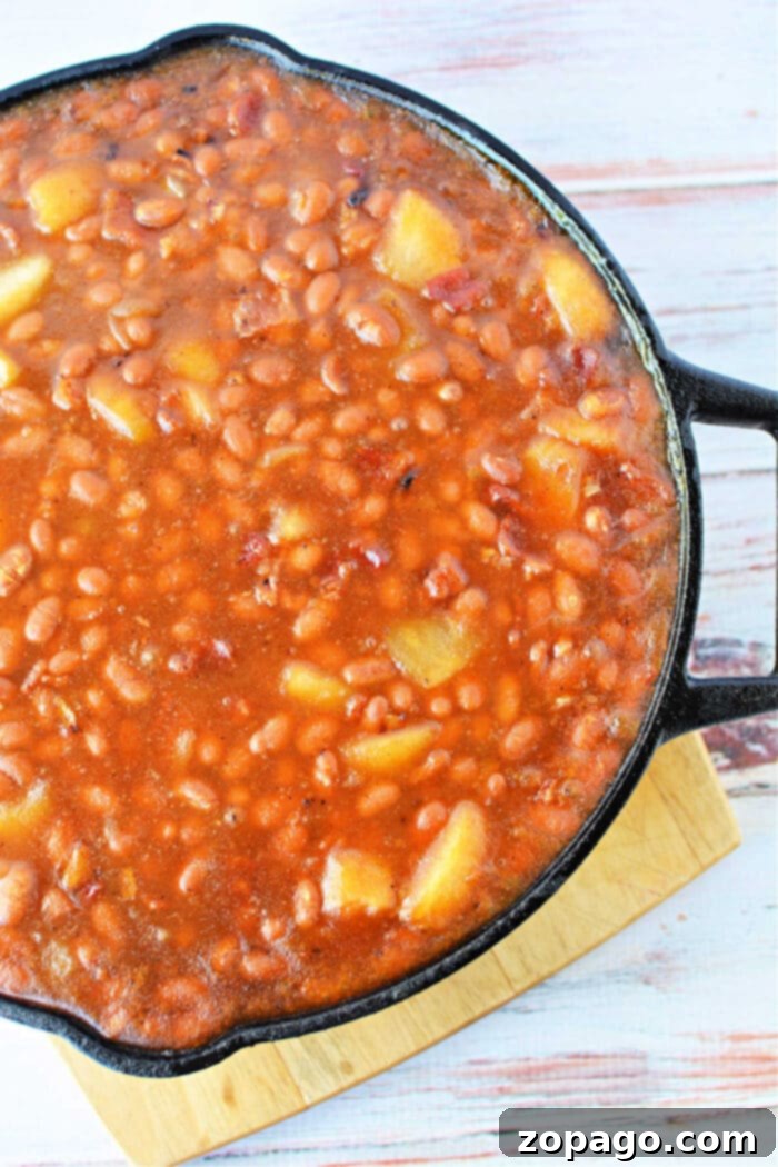Baked Beans with an Apple Pie Twist 7 Apple Baked Beans