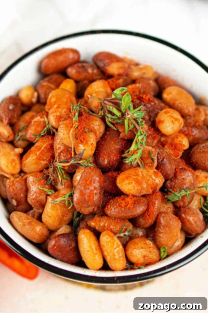 Unlock the Flavor of Tepary Beans 2 How to Cook Tepary Beans, a bowl of seasoned brown tepary beans