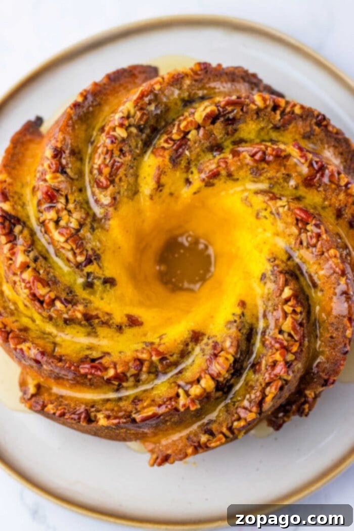 Toasted Pecan Bundt 2 Pecan Bundt Cake with a rich rum glaze