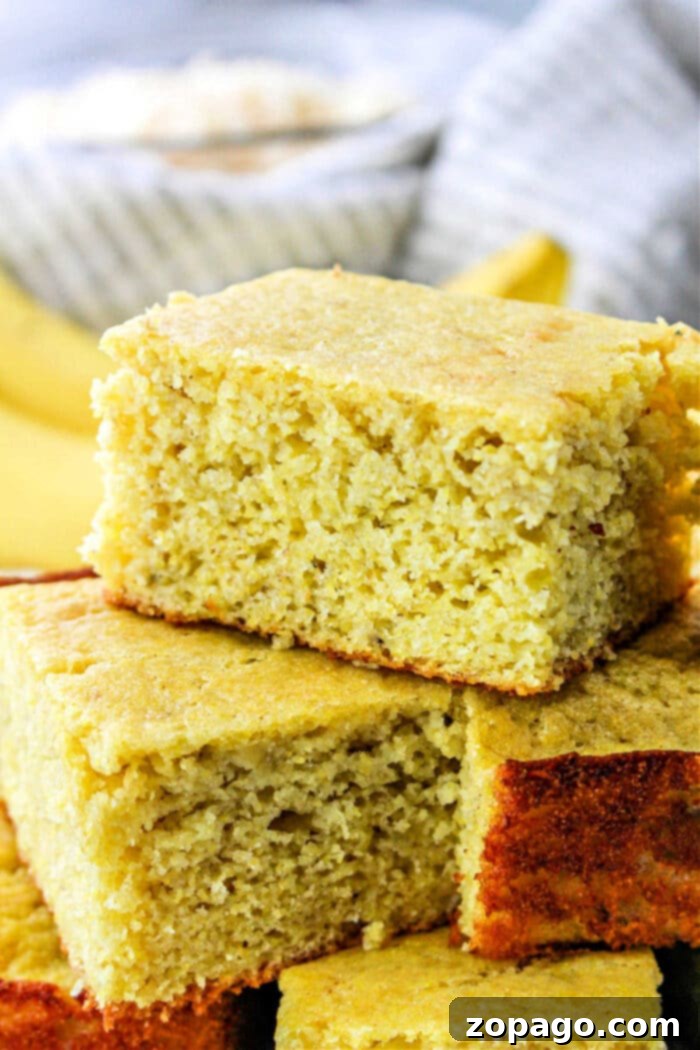 Sweet Banana Cornbread 6 Cornmeal Cornbread - Classic and comforting.