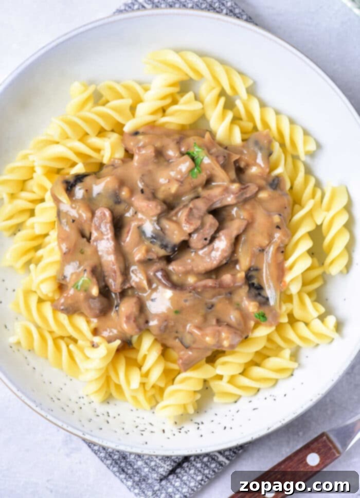 Hearty Venison Stroganoff 2 Venison Stroganoff