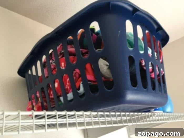 Transform Your Laundry Area 4 Utilize individual laundry baskets for family organization