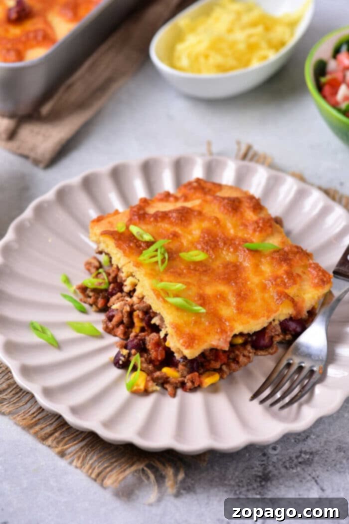 Hearty Jiffy Chili Cornbread Casserole 9 Chili Cornbread Bake