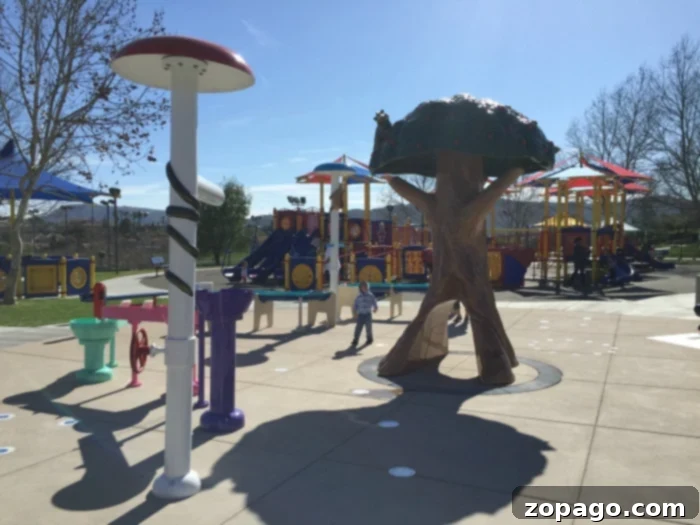 Temecula Inclusive Park and Splash Pad 4 The refreshing Temecula splash pad, part of Eagle Soar Park, offers boundless water fun.