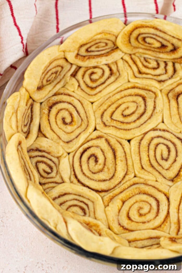 Decadent Cinnamon Swirl Pie Crust 2 Cinnamon Roll Pie Crust