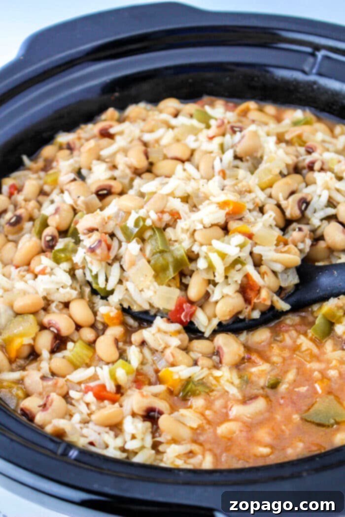 Hoppin John 2 Crockpot Black Eyed Peas and Rice
