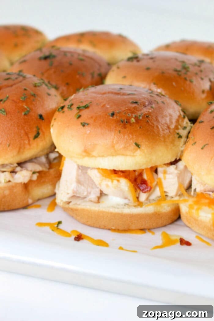 Savory Chicken Bacon Ranch Sliders 2 Chicken Sliders Recipe
