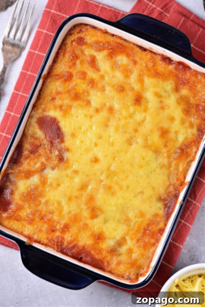 Day-Old Spaghetti Delights 6 A delicious baked spaghetti casserole in a rectangular dish on a checkered cloth, perfect for family meals.