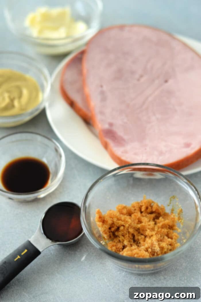 Baked Ham Steak 3 How Long to Cook Ham Steak in Oven at optimal temperature