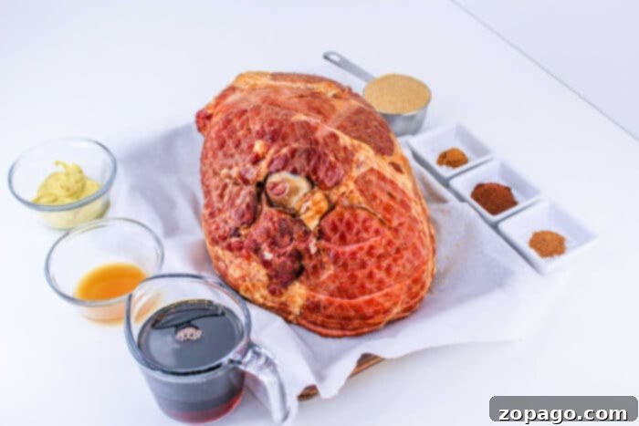 Perfectly Roasted Spiral Ham 3 how to bake a ham in the oven