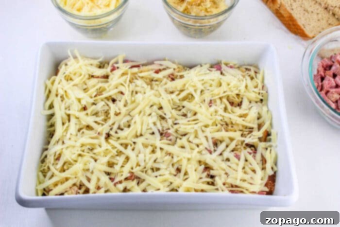 Hearty Corned Beef Casserole 10 Reuben Casserole recipe served on a white plate