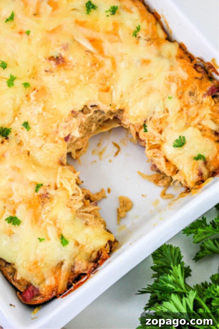 Hearty Corned Beef Casserole 8 Corned Beef Casserole with Noodles, steaming hot from the oven