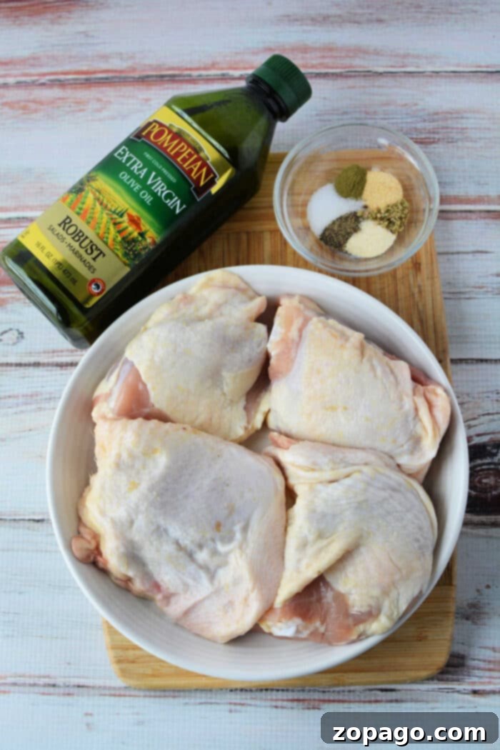 Cast Iron Skillet Chicken Thighs baking to perfection