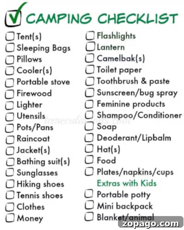 The Ultimate National Parks Challenge 4 National Park camping checklist for a well-prepared trip