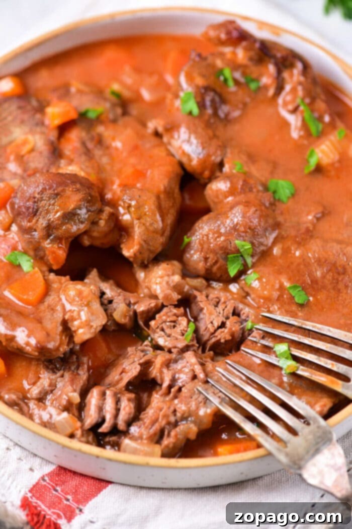 Fall-Apart Tender Beef Shin 7 Hearty beef shank stew with vegetables, perfect comfort food.