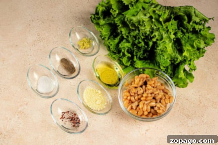 Escarole and Beans ingredients for a delicious meal