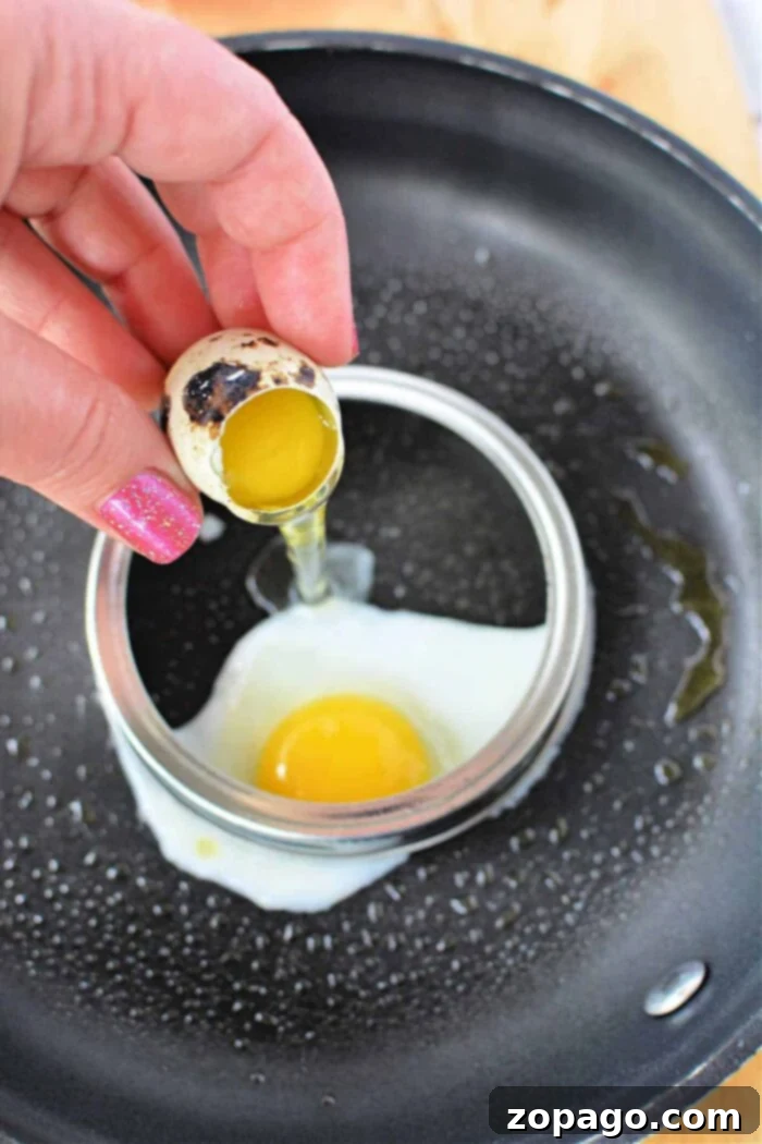 Easy Ways to Cook Quail Eggs 2 How to Cook Over Easy Quail Eggs - Golden yolks and tender whites