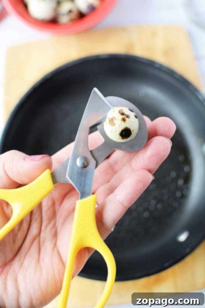 Perfectly Cooked Quail Eggs 5 How to Crack Open Quail Eggs