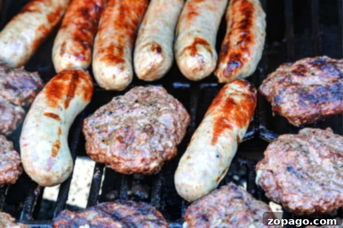 The Perfect Boil Time for Brats 6 Perfectly cooked brats on a cutting board, ready to be sliced or served after boiling and a quick sear.