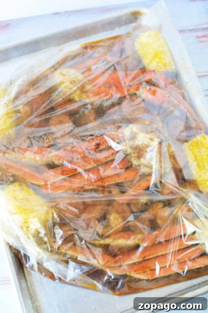 Seafood Packet Perfection 2 seafood boil in a bag in the oven
