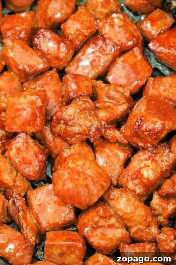 Perfect Oven Baked Steak Tips 2 Perfectly cooked steak tips in the oven with a savory dry rub