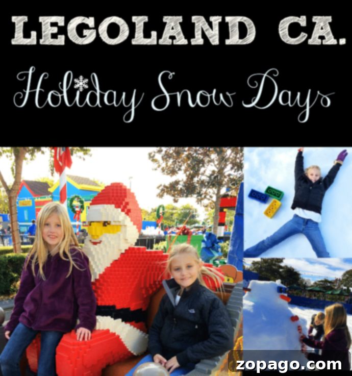 LEGOLAND Snow Days: Winter Fun at the Park Families enjoying the winter wonderland of LEGOLAND Snow Days, a special seasonal event at LEGOLAND California.