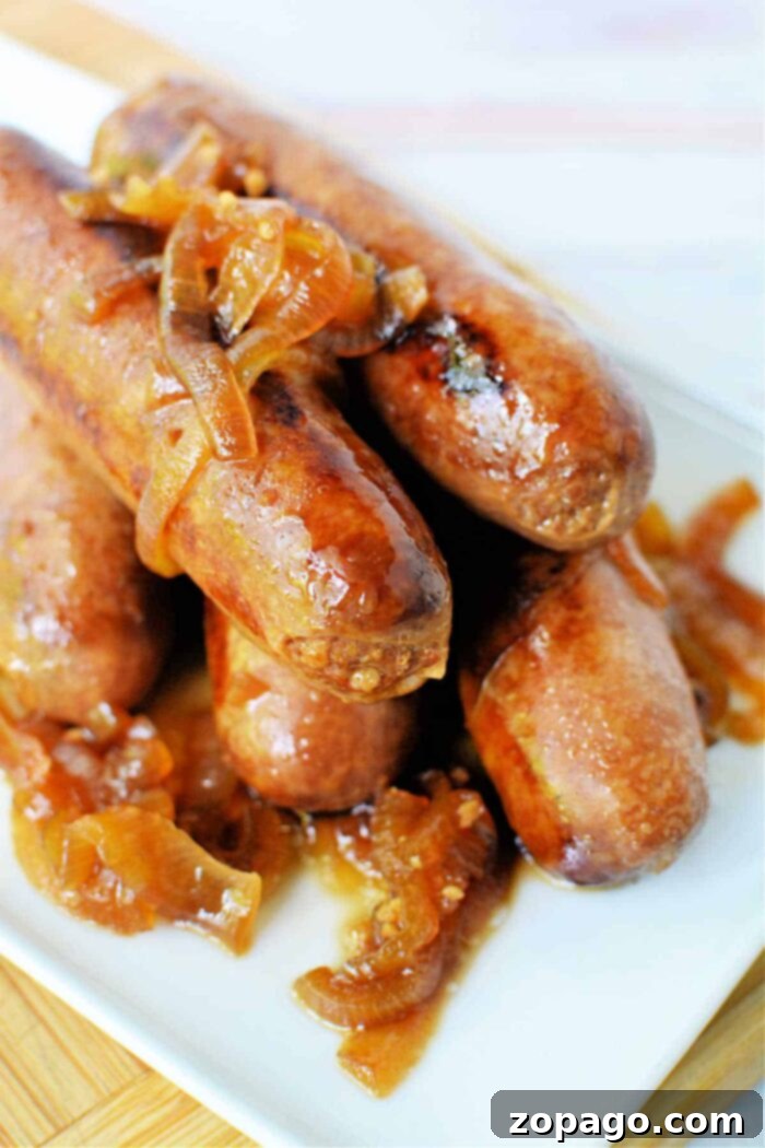 Tender Slow Cooker Bratwurst 8 how to cook bratwurst in crockpot