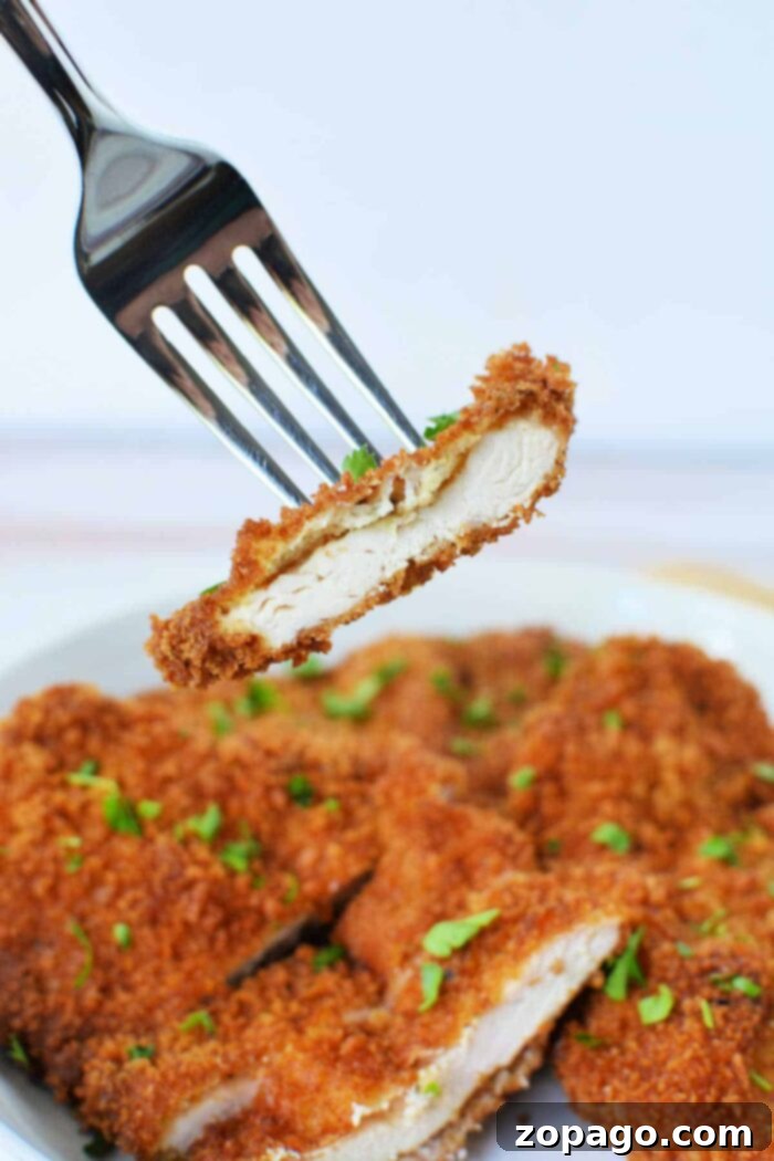Golden Fried Chicken Perfection 7 breaded chicken cutlets
