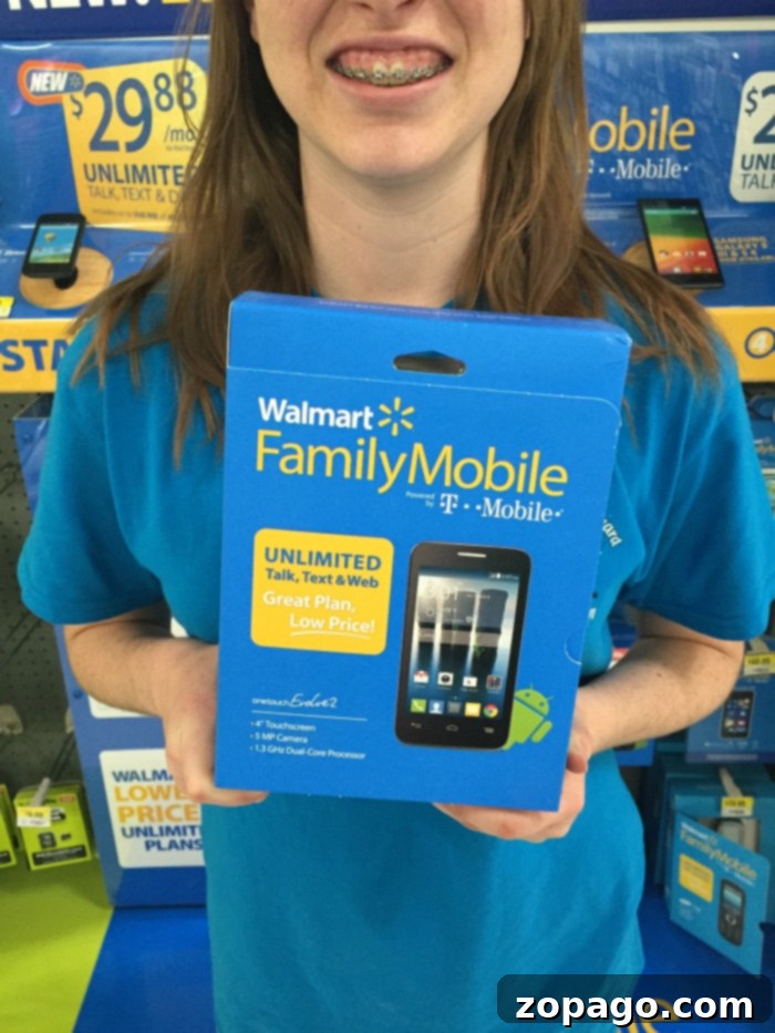 Choosing the Perfect First Phone for Your Tween 4 Walmart Family Mobile logo and branding