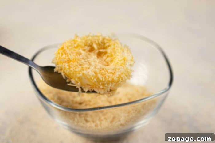 Crispy Deviled Delights 6 fried deviled eggs with panko