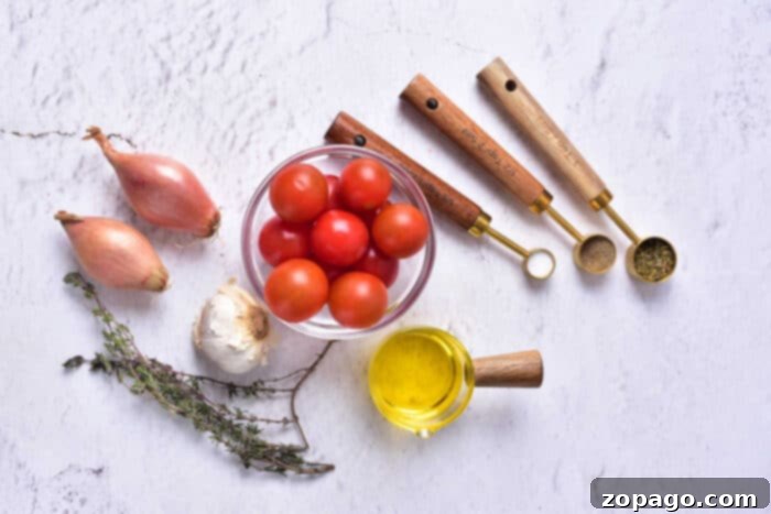 Effortless Tomato Confit with Olive Oil 3 Tomato Confit Ingredients